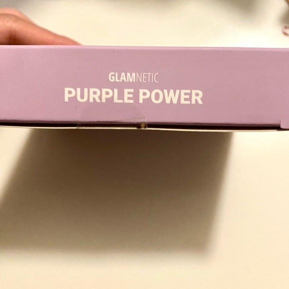 Glamnetic Press On Nails Purple Power Semi-Transparent Medium Almond Nails NEW - Picture 7 of 8